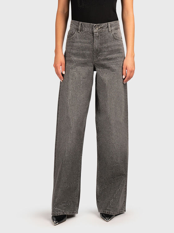 High waisted wide leg jeans - 1