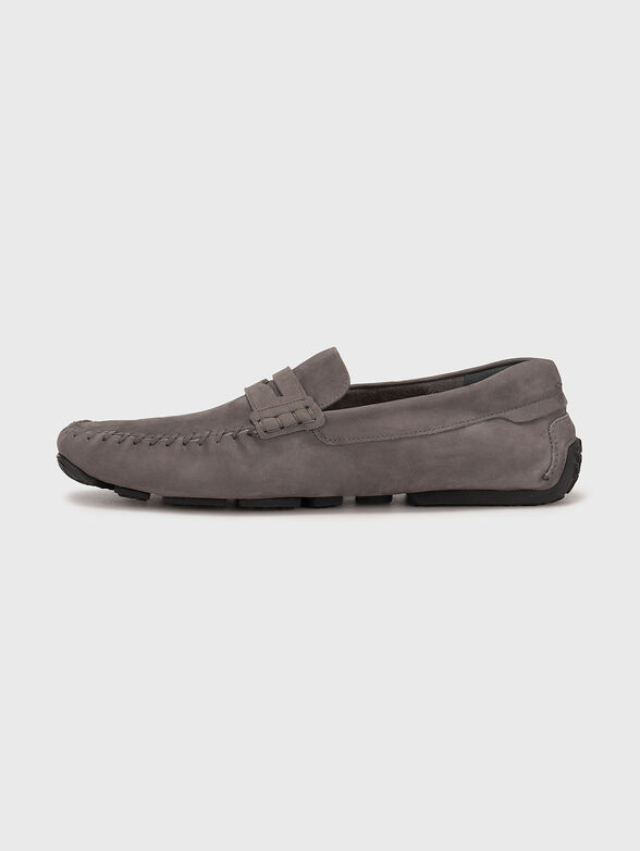 PIER-U grey suede loafers - 4