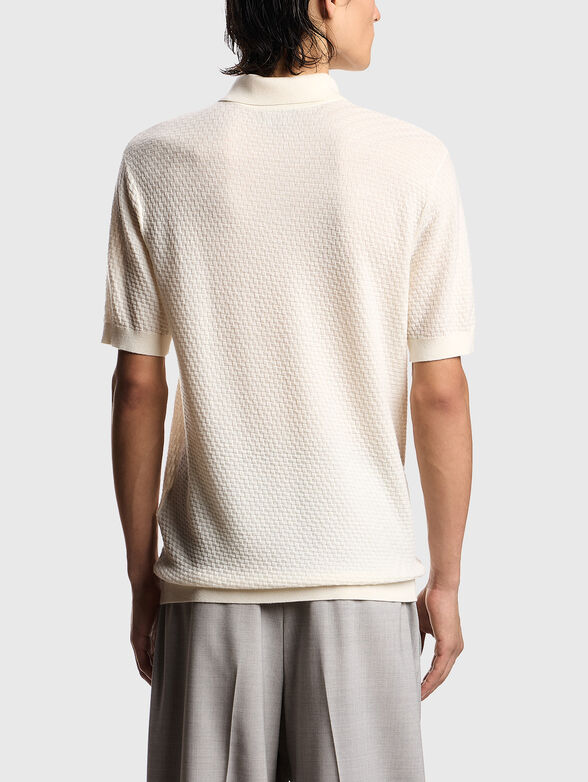 Wool sweater with a checkered pattern - 3
