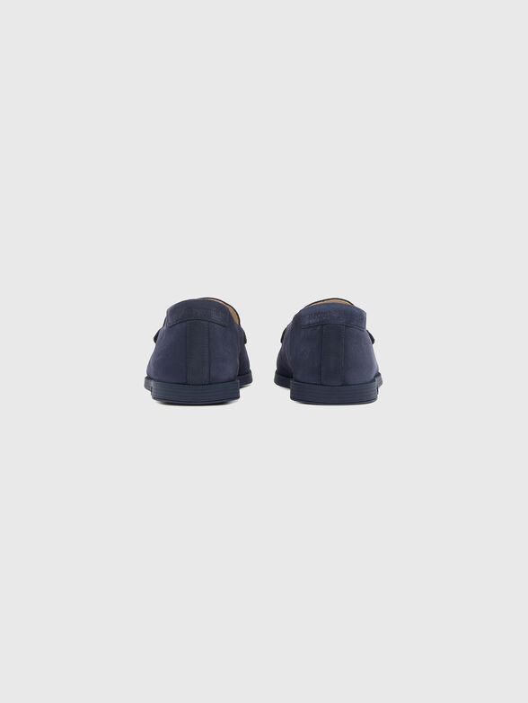 Blue suede moccasins - 3