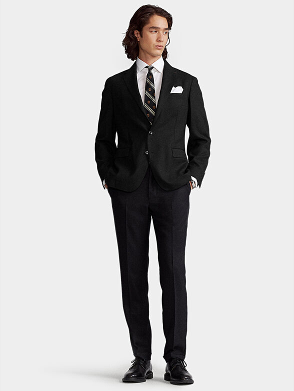 Black blazer with classic lapel - 2