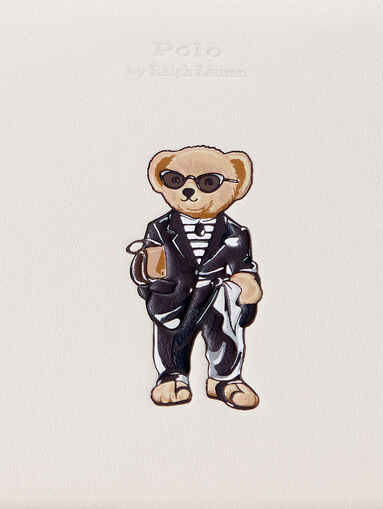 Leather briefcase with Polo Bear motif - 4