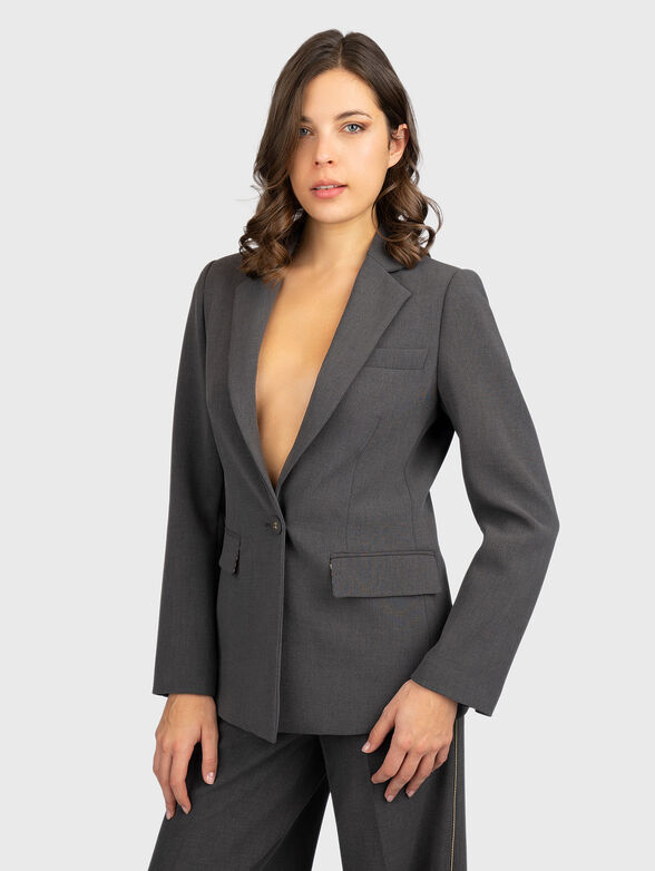 Jacket with accent zip on the back - 1