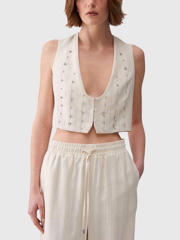 Vest with thin stripes - 1