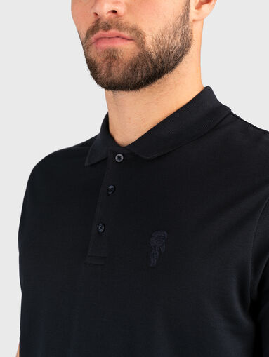 Polo shirt in black color - 5