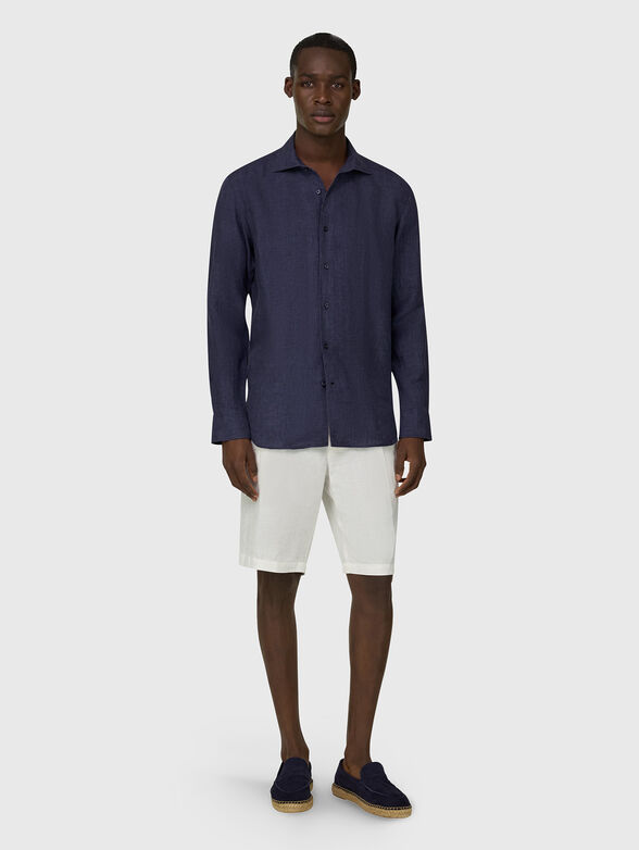 Long-sleeved linen shirt - 2