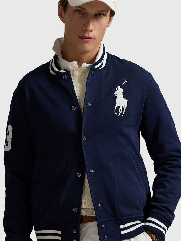 Fleece baseball jacket - 4