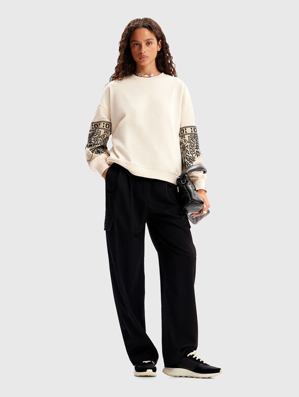 Sweatshirt with accent embroidery - 2
