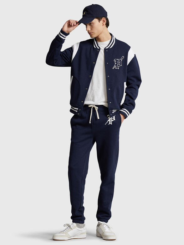 Bomber jacket with accent patch - 2