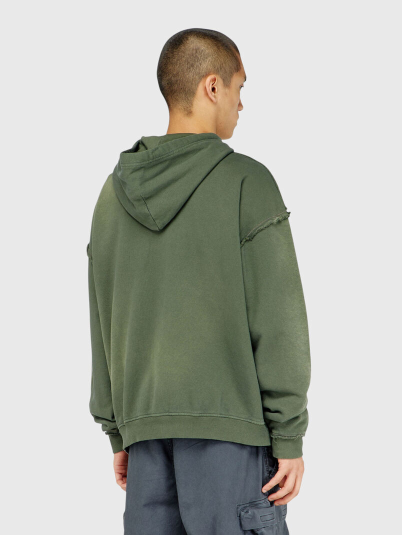 Cotton sweatshirt with a distressed look - 3