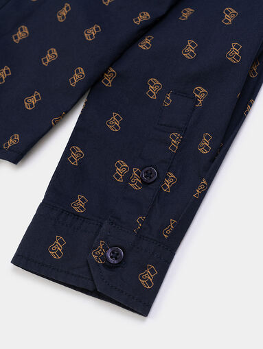 Shirt in dark blue color - 5