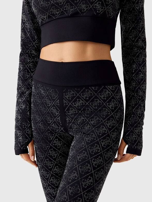 DEBBY leggings with applied 4G rhinestones - 3