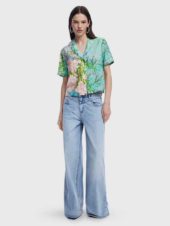 SILKA shirt with short sleeves and print - 1