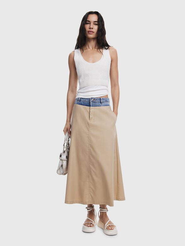 Top with oval neckline - 1