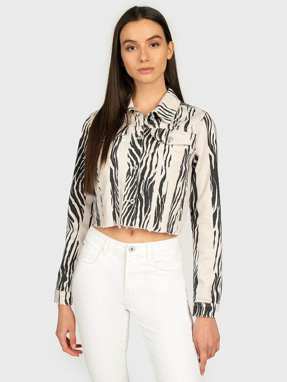 DORIA Denim jacket with print - 1