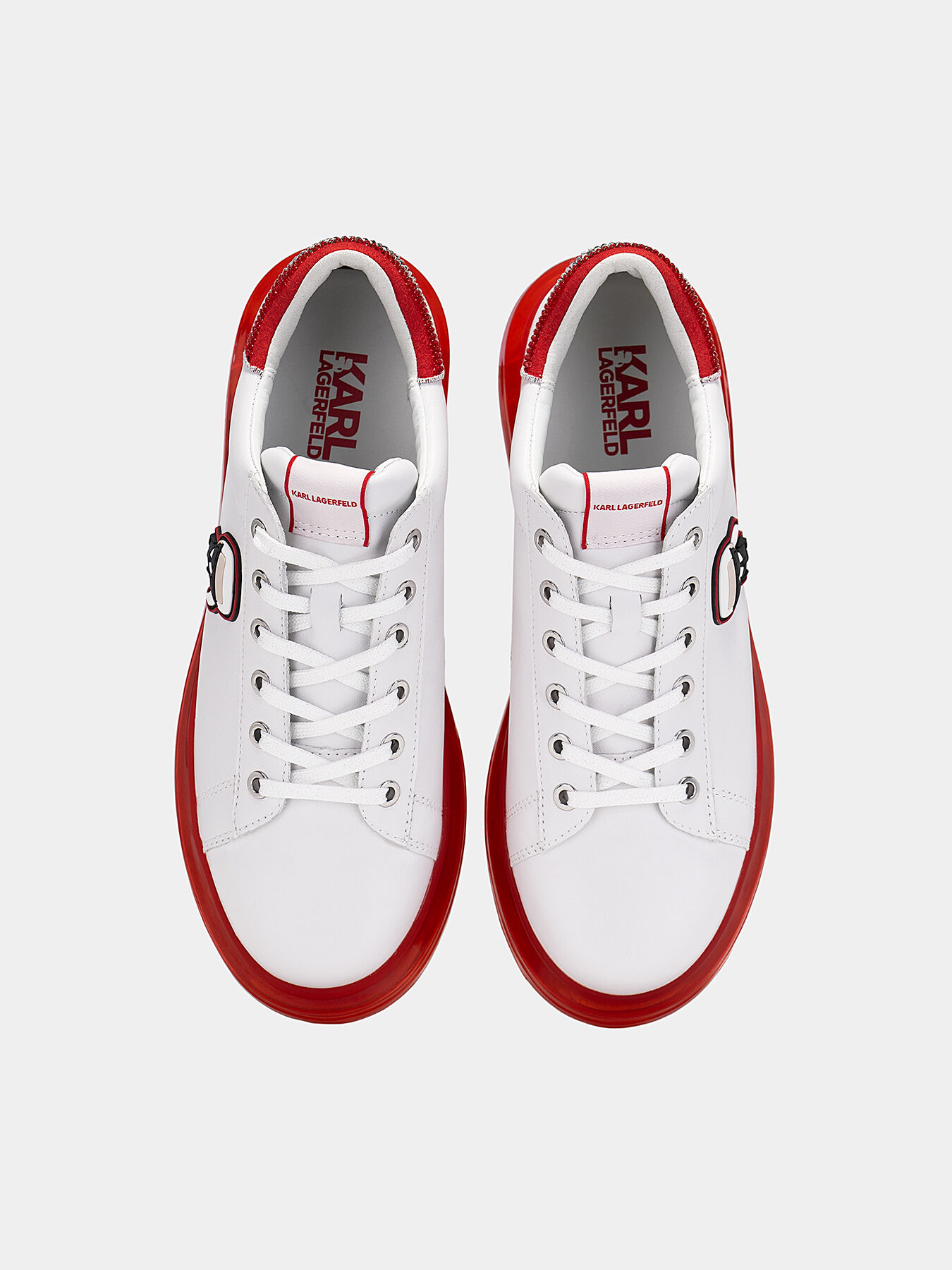 Karl lagerfeld red shoes 2025