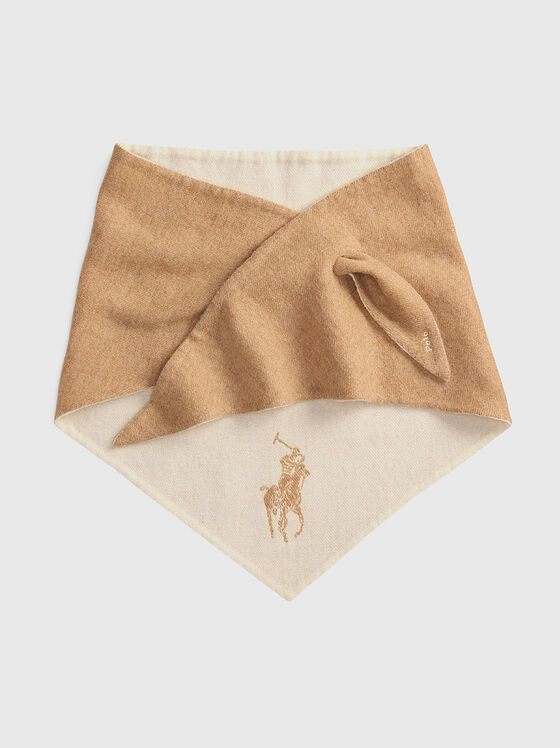 Вълнен шал с лого - 1