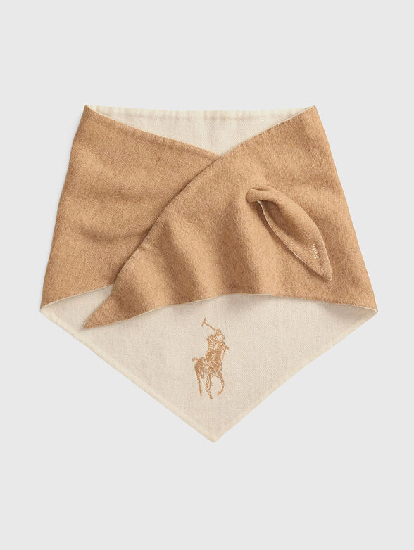 Wool scarf with logo - 1