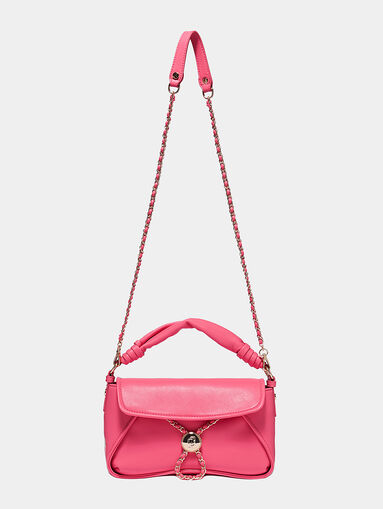 Black handbag with chain details - 4