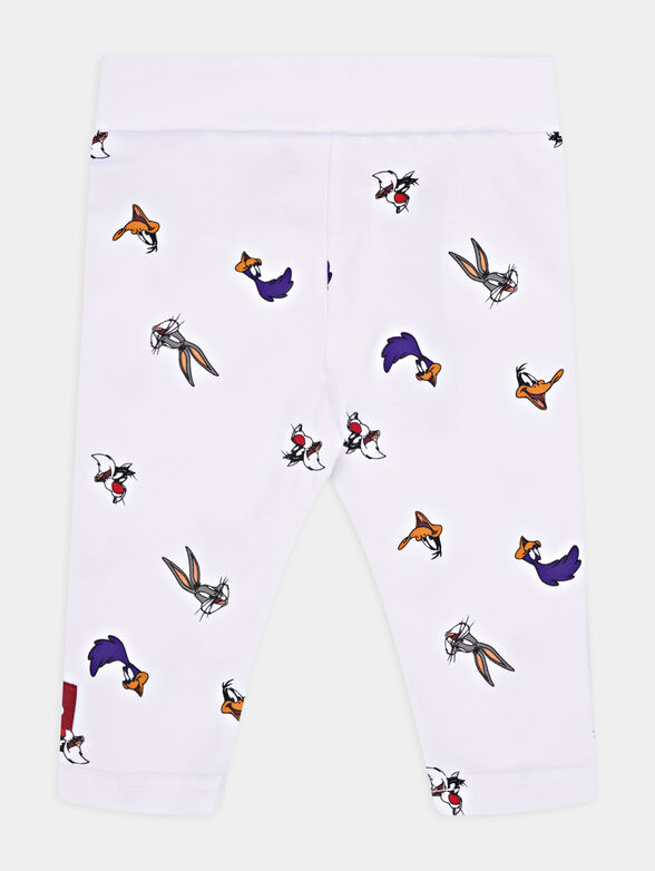 Leggings with cartoon characters print - 2