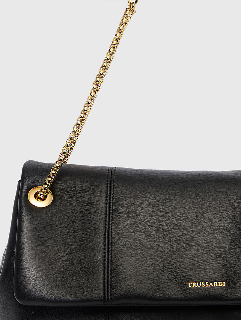 Small leather bag with logo - 3