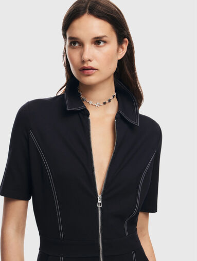 NEWCASTLE jumpsuit with contrast stitching - 3