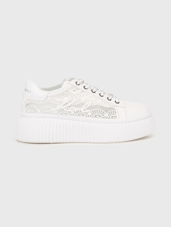 KREEPER LO leather sneakers with sheer elements - 1