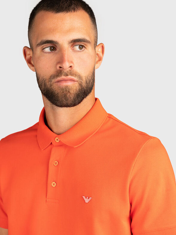 Cotton polo shirt with buttons - 3