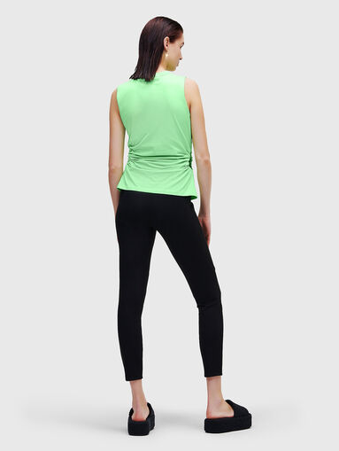 Green top with cut-out accent - 3