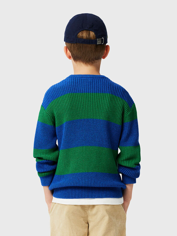 Striped cotton sweater - 3