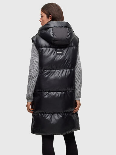 Padded vest with logo patch - 2