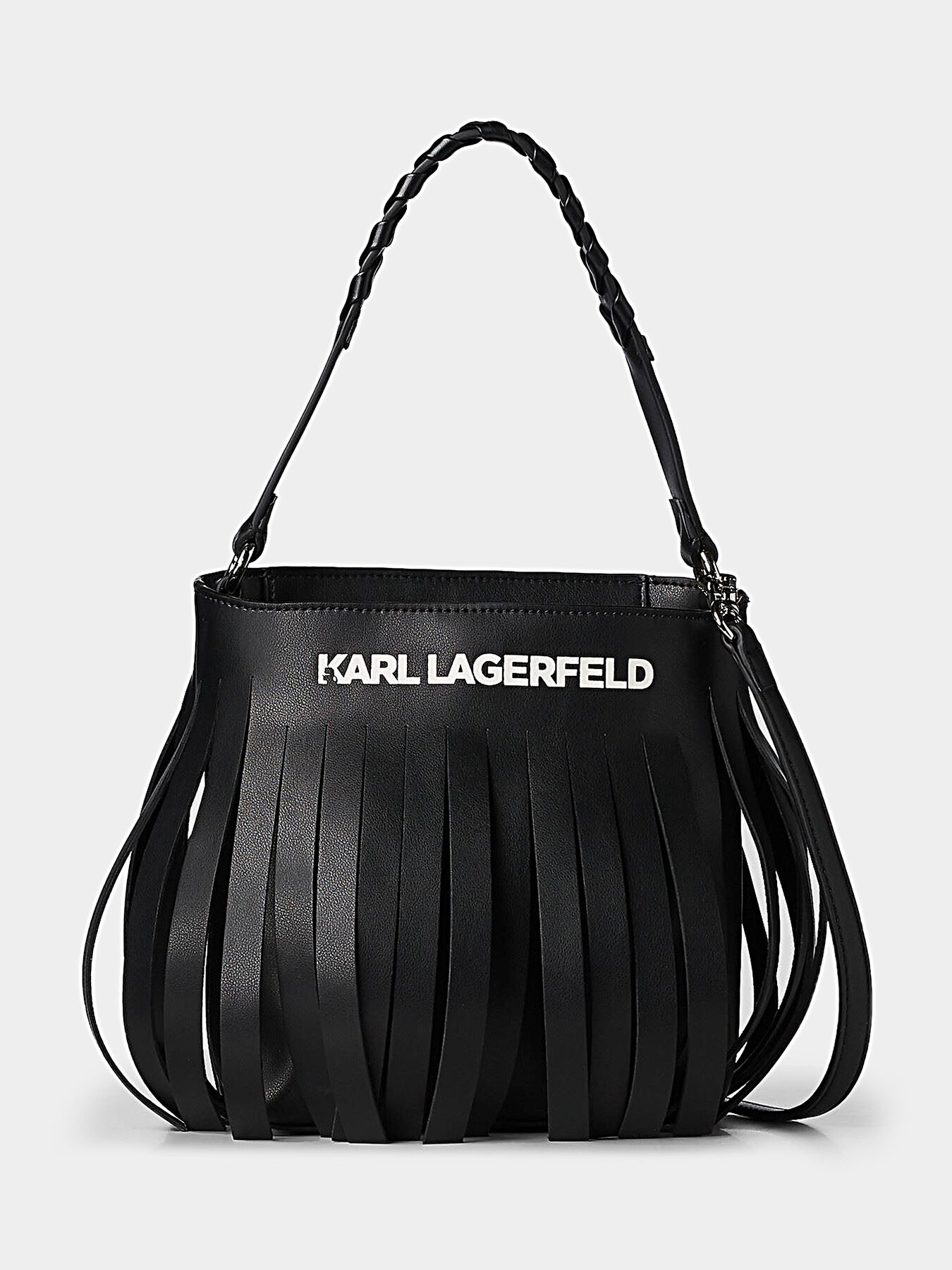 K FRINGE Hobo bag in black color brand Karl Lagerfeld Globalbrandsstore en