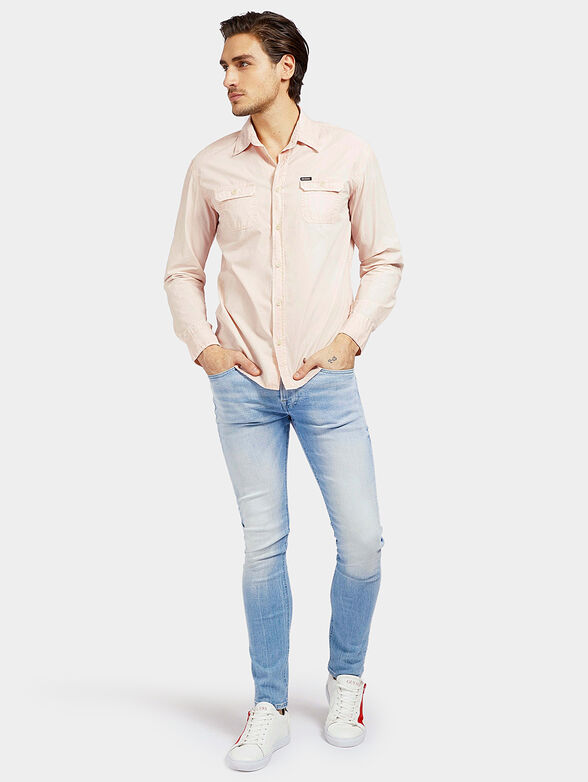 MOSES Cotton shirt in green color - 2