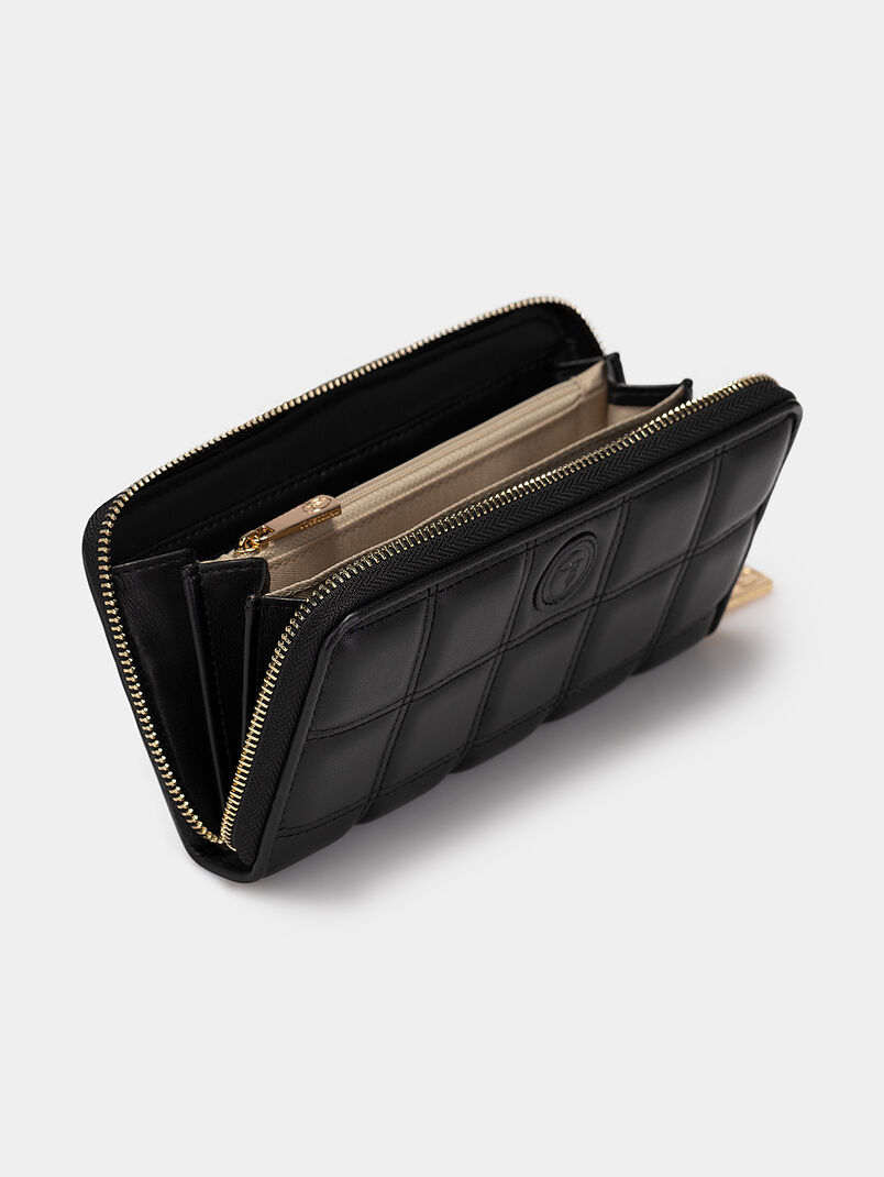 ALYSSA black quilted wallet - 3