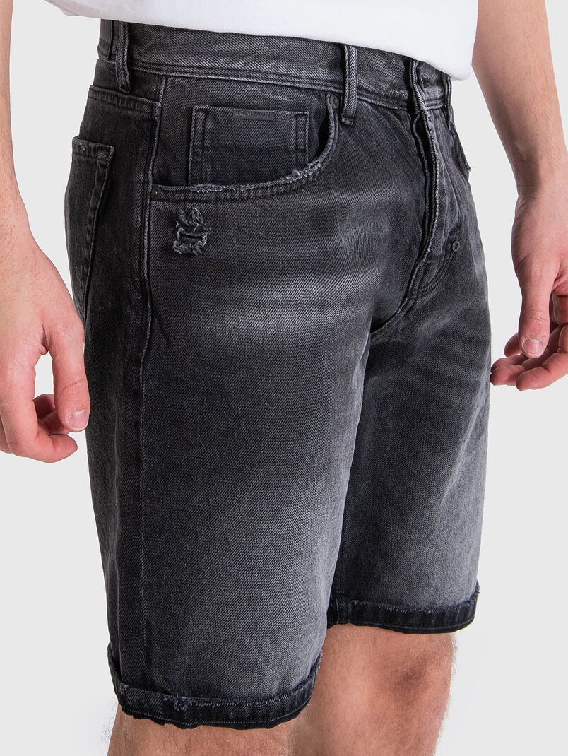 Denim shorts - 2
