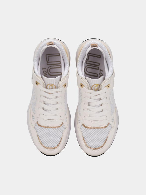 LILY 01 sneakers with golden accents - 6