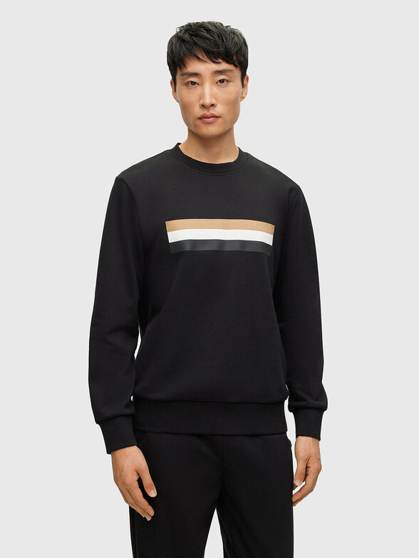 Sweatshirt with accent stripes - 1