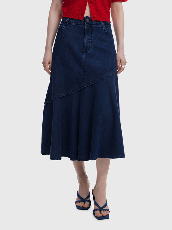 GIORGIA denim midi skirt - 1