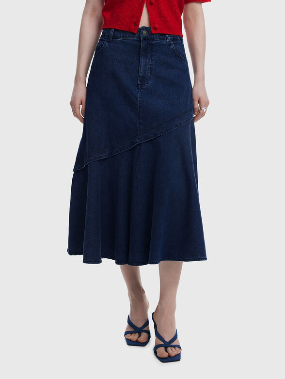 GIORGIA denim midi skirt - 1