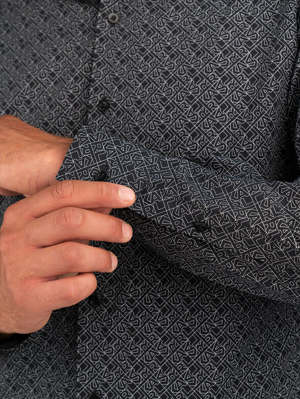 Shirt with monogram logo print - 3