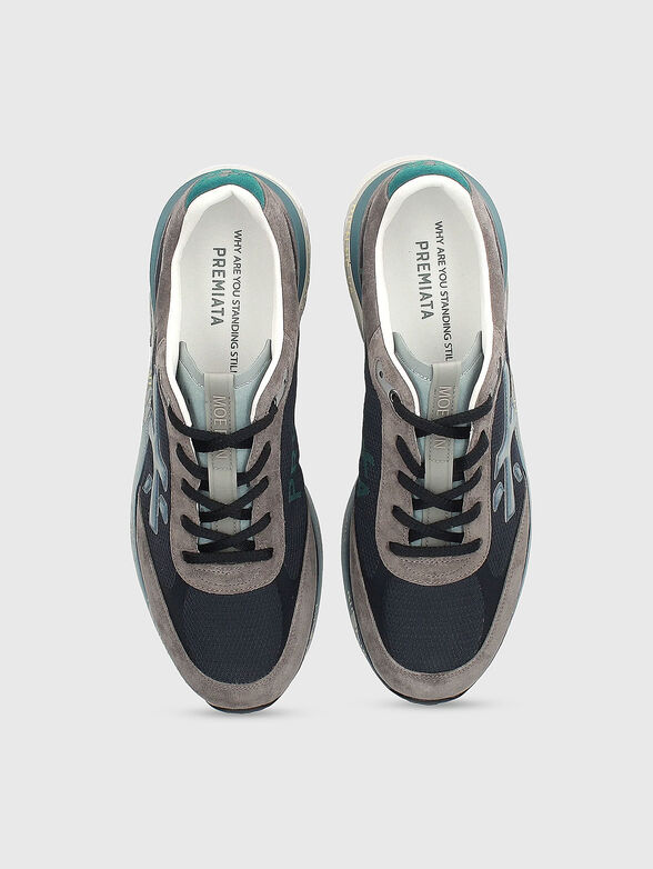 MOERUN sports shoes in suede and textile - 6