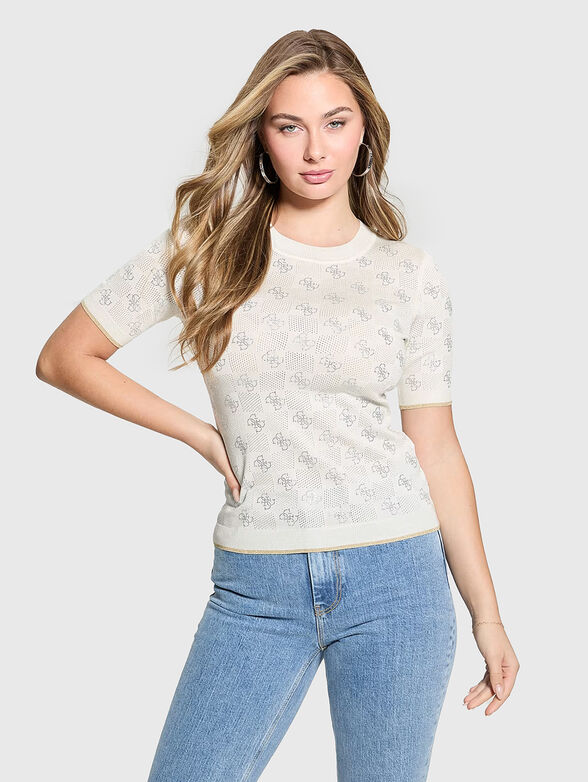ROSIE blouse with perforations and logo  - 5