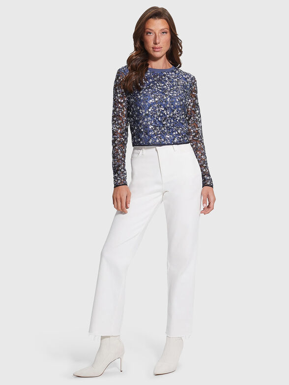ELISA blouse with accent sequins - 2