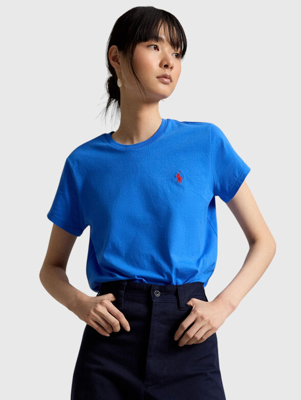 Cotton T-shirt with a crew neck - 1