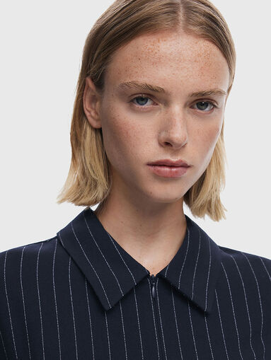 Striped jumpsuit with zip - 3