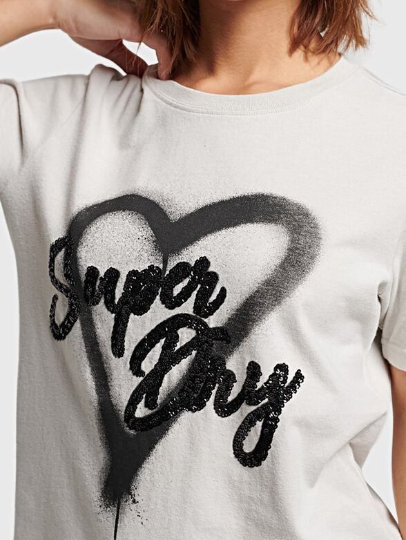 T-shirt with shiny accent - 3