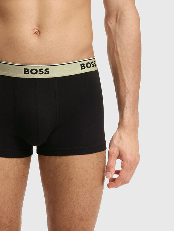 Set of three pairs of boxer shorts with a logo - 4