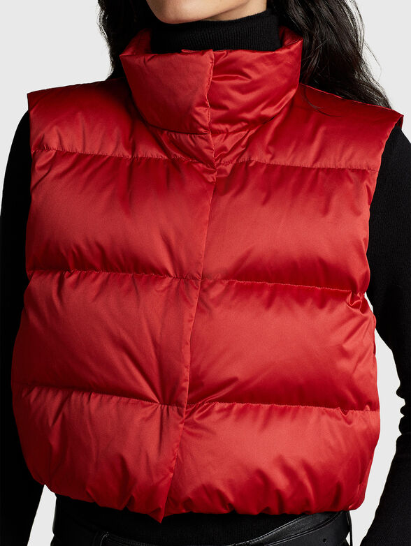 Cropped padded vest - 3