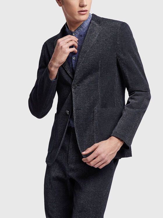 Slim cotton blazer - 1