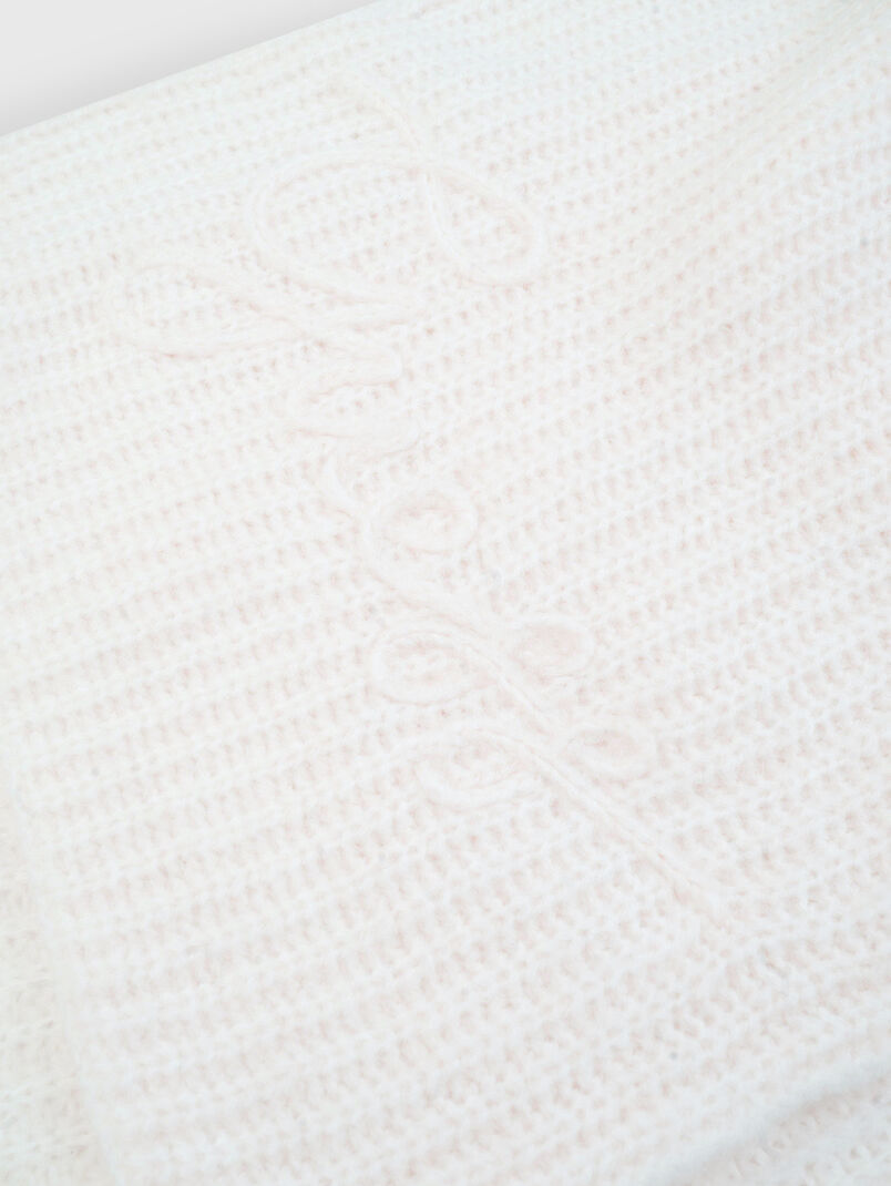 LEXIE knitted scarf with logo - 3